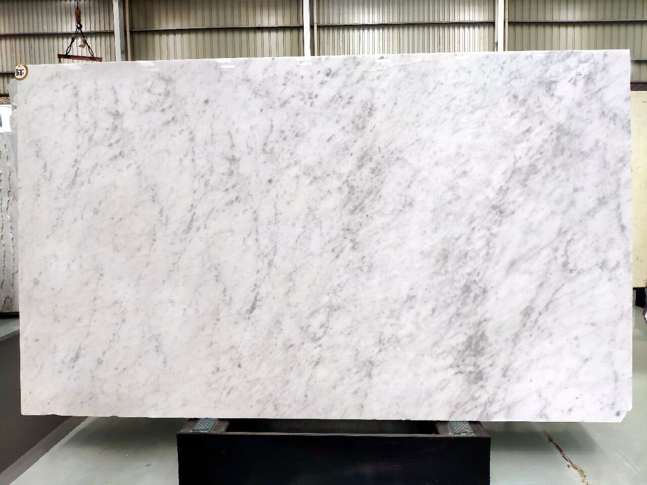 Carrara white marble slab texture