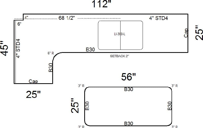 CAD Drawings for Stone Countertops
