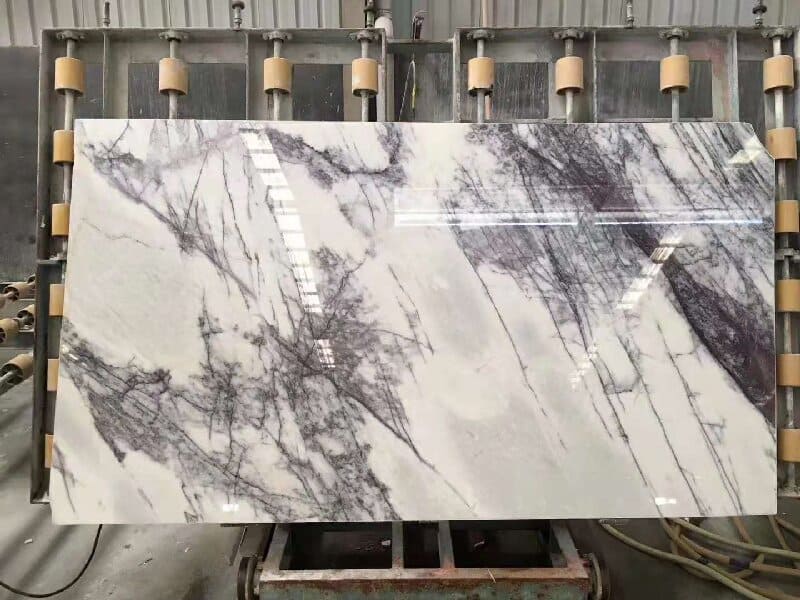 Marble slab with beautiful veining