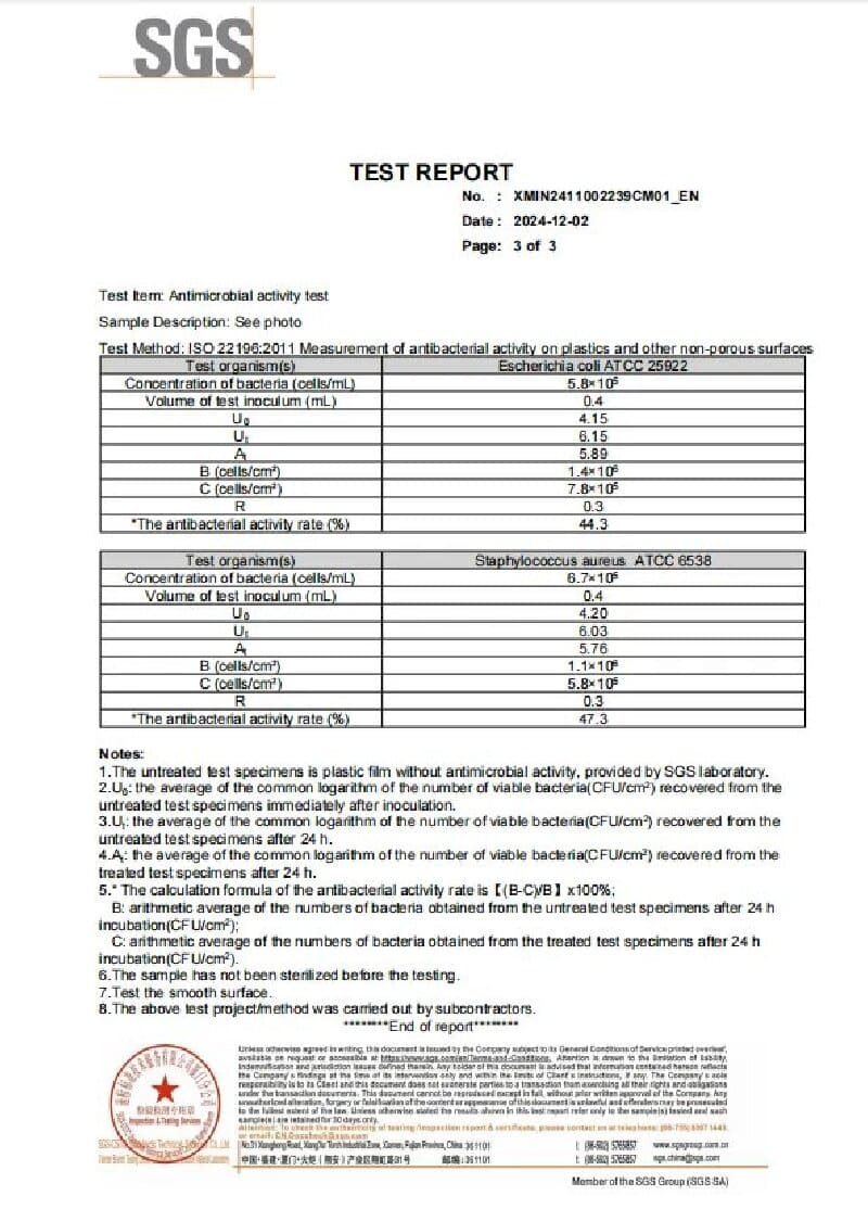SGS inspection report for stone products
