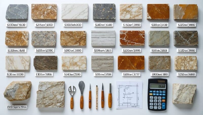 cost comparison of marble slabs